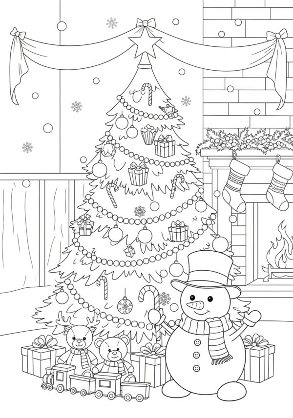Christmas Jumper Coloring Page for Kids