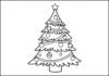 Xmas Tree Coloring Page