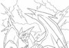 Zekrom Pokémon Coloring Page to Print Out and Color