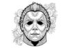 Zentangle Michael Myers Mask Coloring Page
