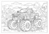 Zombie Monster Truck Coloring Page
