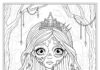 Zombie Princess Coloring Page