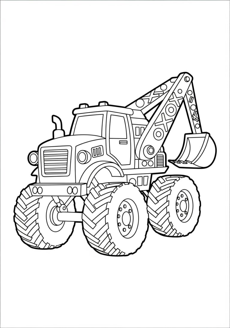 Grave Digger Monster Truck Coloring Page
