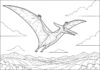 Pterodactyl Coloring Page to Print Out and Color