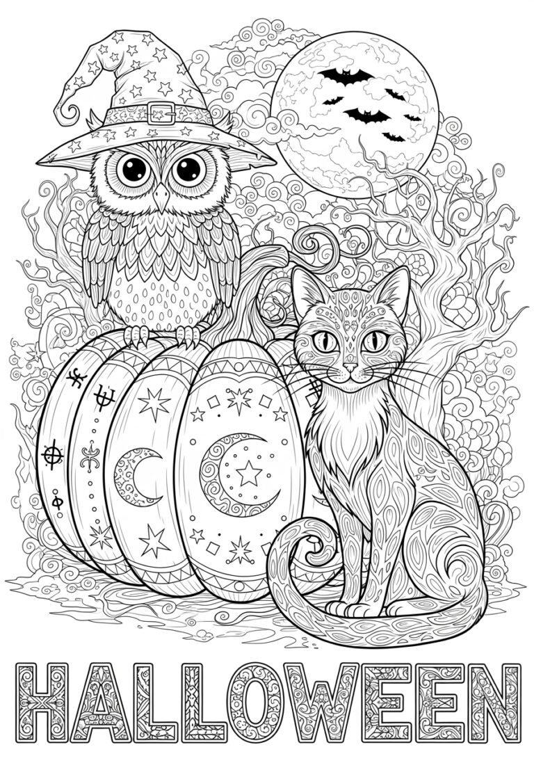 Free Printable Halloween Coloring Page for Adults Free Printable Halloween Coloring Page for Adults