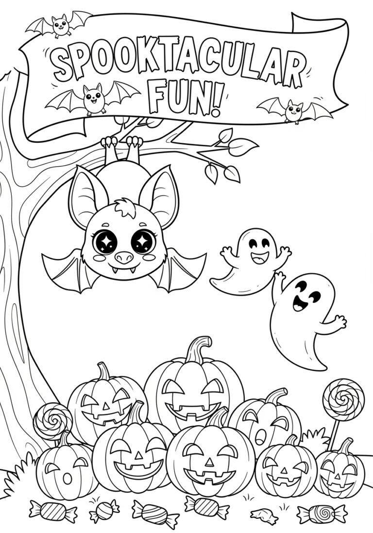 Fun Halloween Coloring Page Fun Halloween Coloring Page