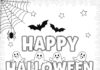 Happy Halloween Coloring Page Printable