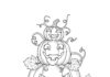 Stacked Pumpkin Coloring Page to Print Out and Color