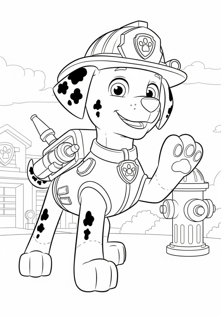 Mighty Marshall Coloring Page Mighty Marshall Coloring Page