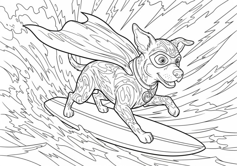 Mighty Pup Zuma Coloring Page Mighty Pup Zuma Coloring Page