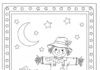 Cute October Coloring Page