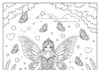 Coloring Page Fairy Princess