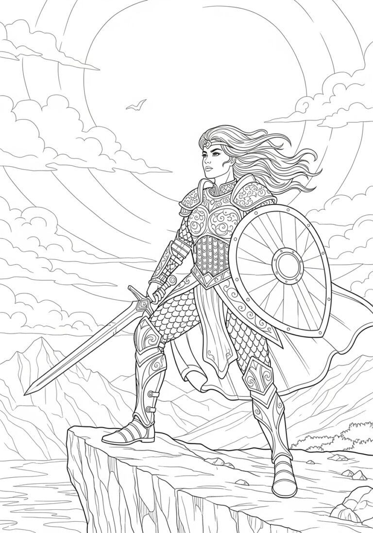 Xena Warrior Princess Coloring Page Xena Warrior Princess Coloring Page