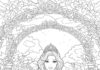 Detailed Princess Coloring Page