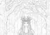 Elf Princess Coloring Page