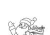 Easy Santa Claus Coloring Page
