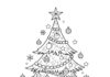 Big Christmas Tree Coloring Page Printable