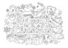 Coloring Page That Says Merry Christmas