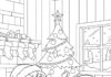 Lilo and Stitch Christmas Coloring Page