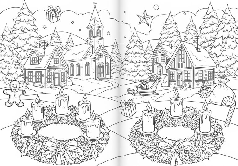 Advent Activity Coloring Page