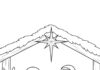 Religious Christmas Coloring Page for Preschoolers