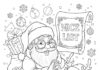 Funny Christmas Colouring Page