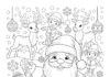 Christmas Theme Coloring Page