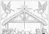 Bible Christmas Coloring Page