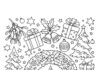 Christmas Decor Coloring Page