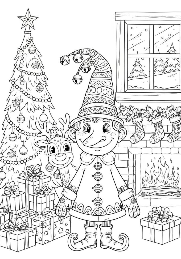 A Christmas Story Coloring Page A Christmas Story Coloring Page