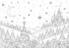 Blank Christmas Coloring Page