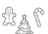 Christmas Cut Out Coloring Page