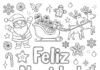 Feliz Navidad Coloring Page