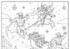 Avengers Christmas Coloring Page