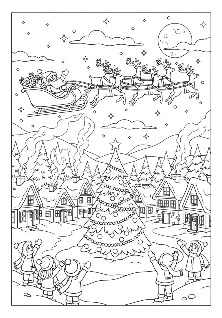 Lisa Frank Christmas Coloring Page Lisa Frank Christmas Coloring Page