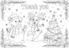 Christmas Thank You Coloring Page