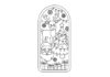 Christmas Bookmark Coloring Page