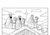 Nativity Scene Coloring Page