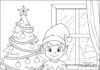 Elf on Shelf Coloring Page
