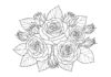 Adult Coloring Page Rose