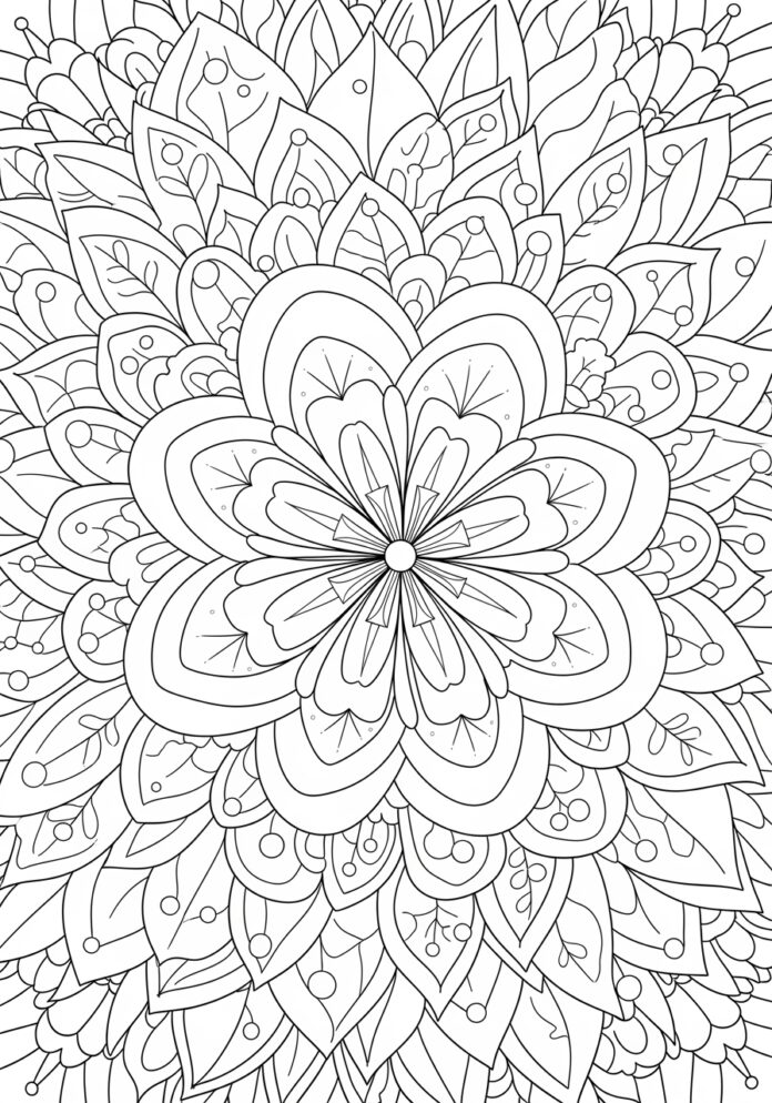 Kostenlose druckbare Mandala-Malvorlagen für Erwachsene - diy-magazine.com