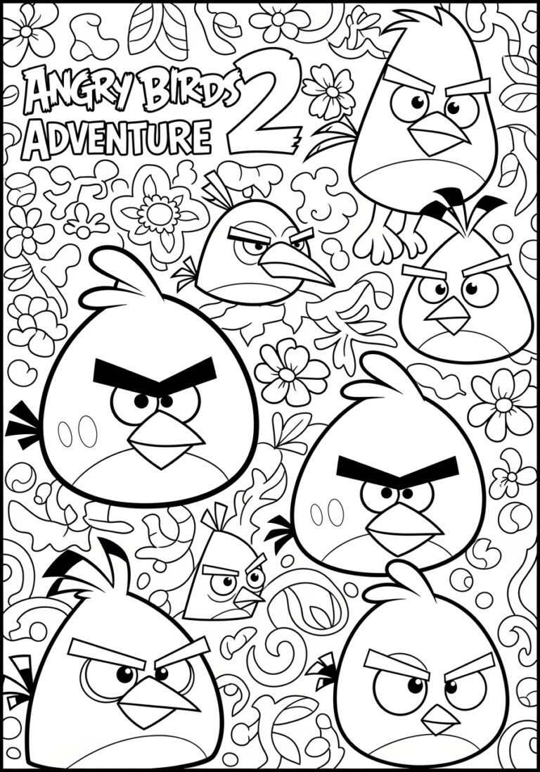 Angry Bird Coloring Page