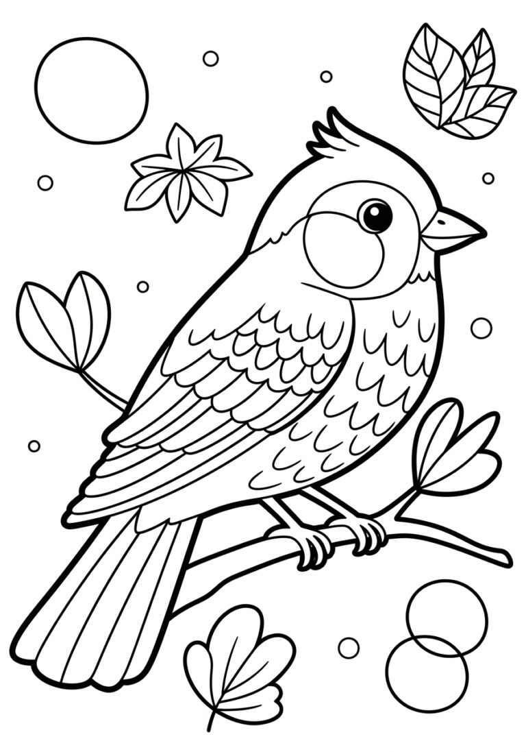 Bird Coloring Image