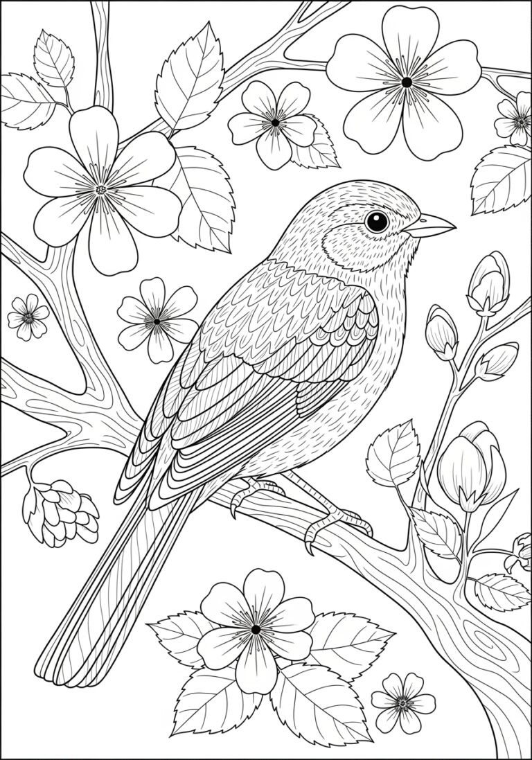 Bird Picture Coloring Page