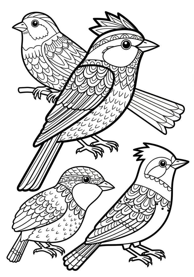 Bird Picture to Print and Color
