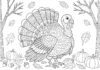 Color a Turkey Coloring Page