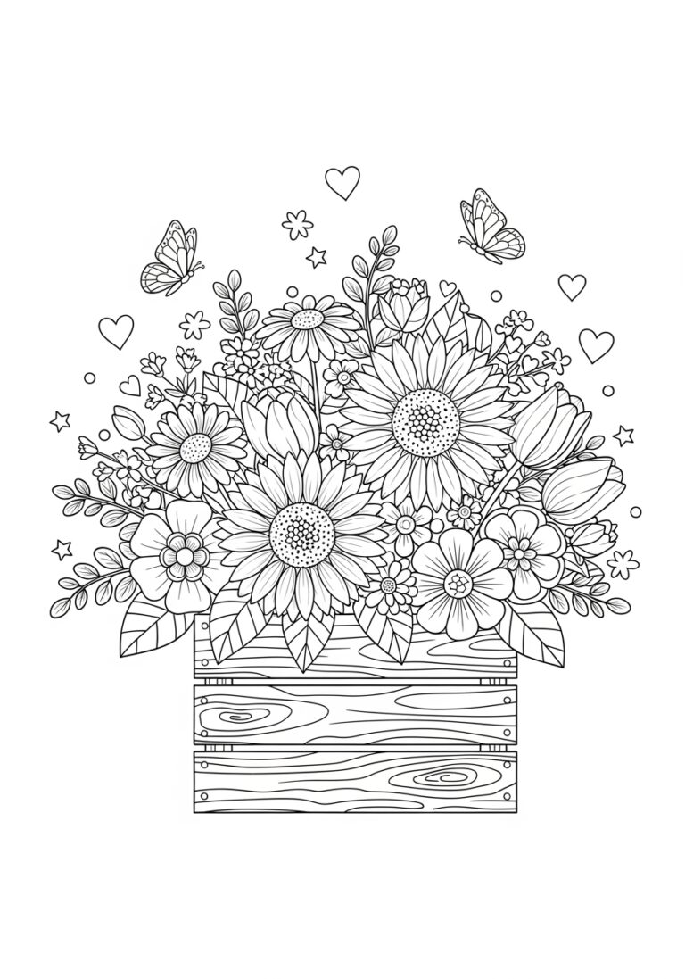 Coloring Image Flower