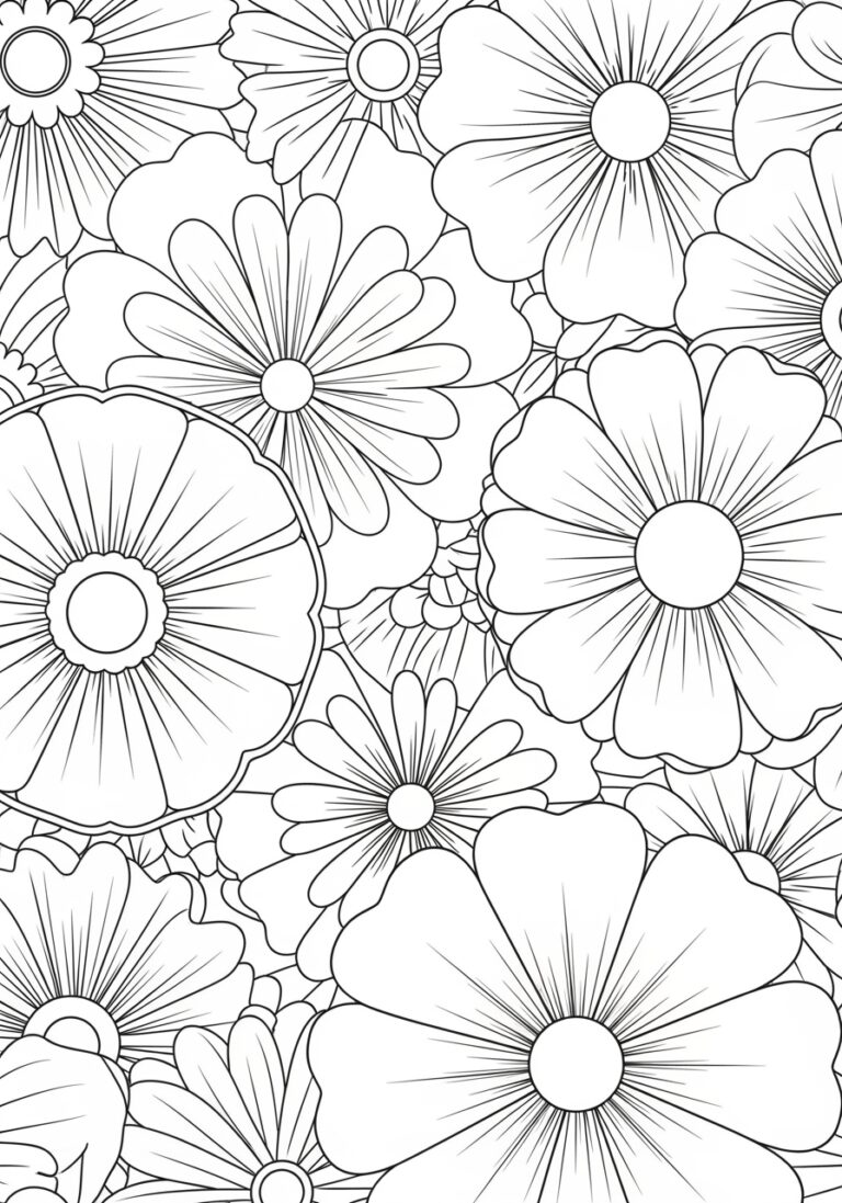 Coloring Worksheet Flower