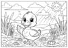 Colour in Duck Picture Coloring Page