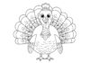 Creative Turkey Coloring Page